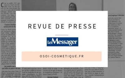 Revue de presse : Claire le Floch lance Osoï Cosmétique, une marque responsable et engagée – Le Messager